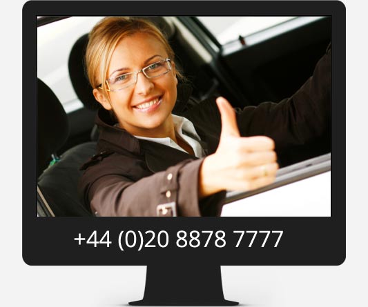 smiling taxi driver