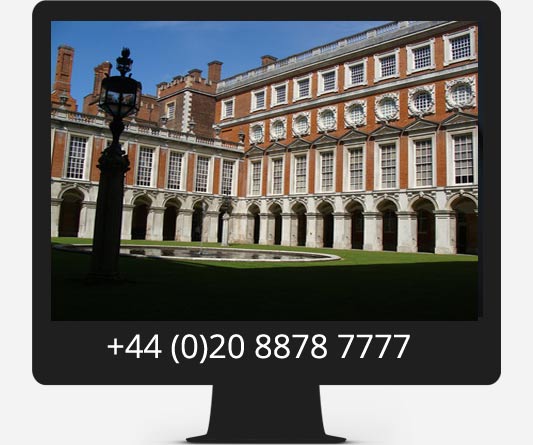 courtyard in hampton court palace